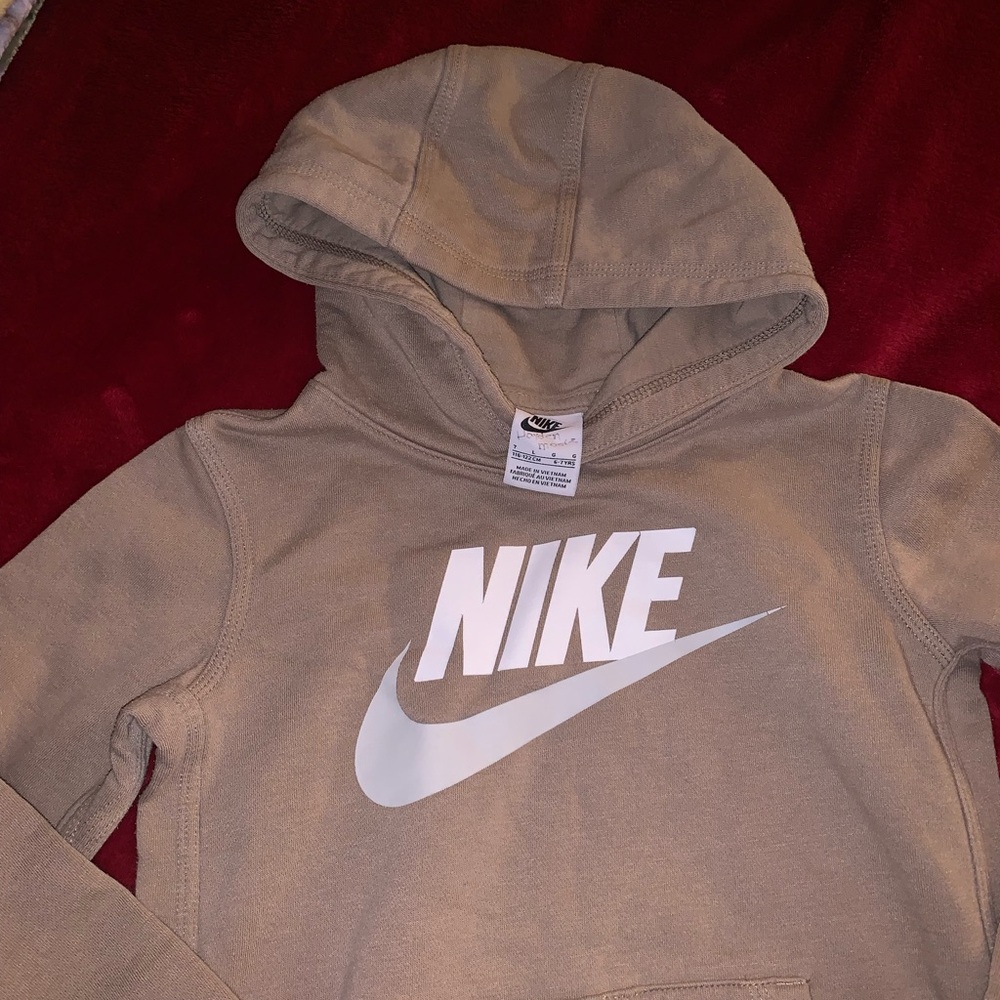 Nike Kids Tan Sweatpants & Hoodie Set - Picture 3 of 5